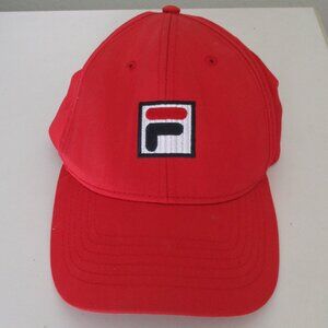 FILA Mens Red Tennis Hat NWOT - Size Adjustable